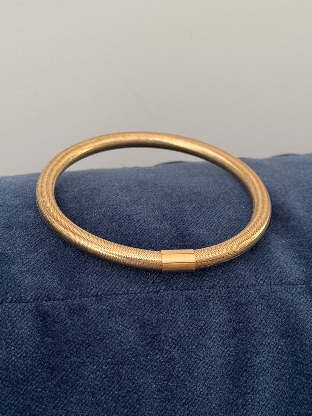Gold Over Sterling Silver 925 Italy mesh Bracelet.